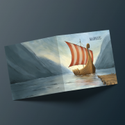 Vikingschip geboortekaartje Markus